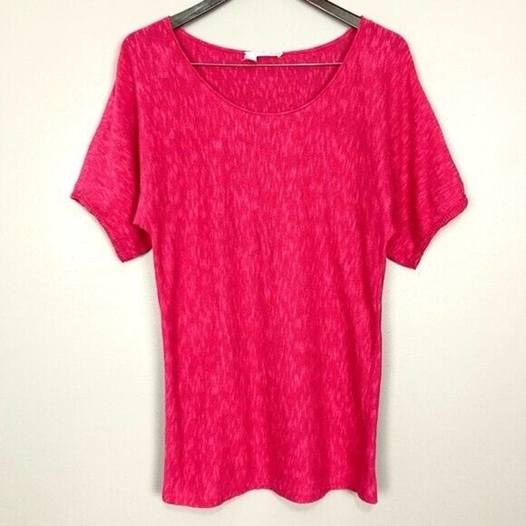 Eileen Fisher linen short sleeved sweater top - Picture 1 of 5